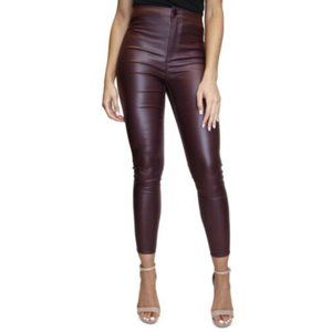 Almost Famous Juniors' Coated High-rise Skinny Jeans Pinot (NWT) - SIZE 11